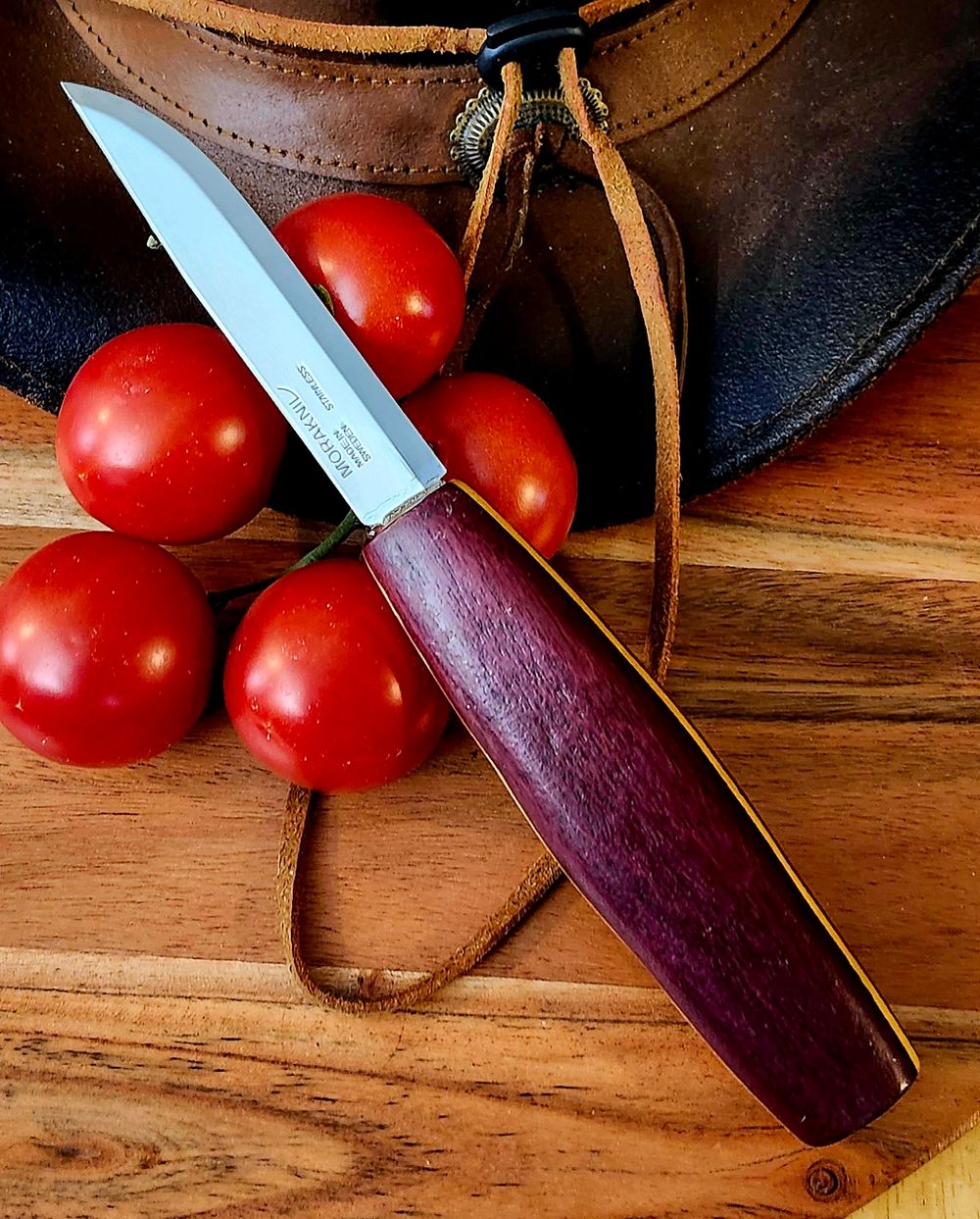 Puko Knife Laminated Handle Exotic Wood Handle