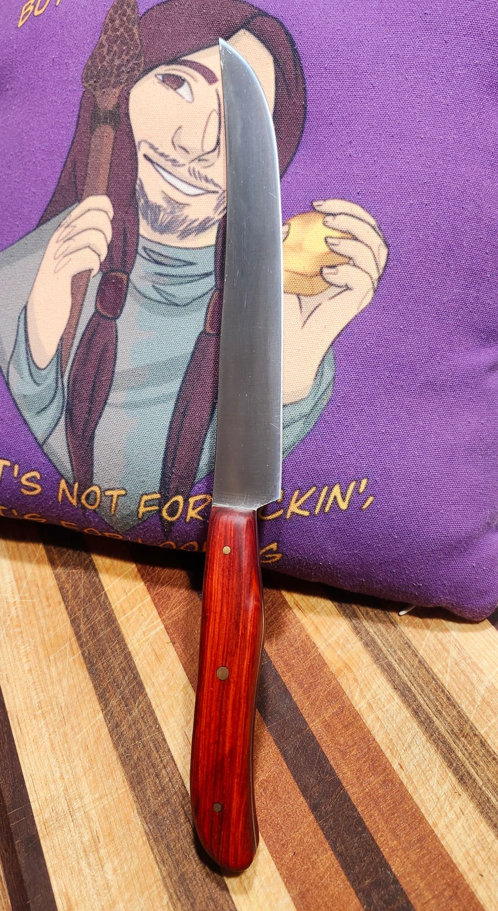 BBQ Brisket Slicer with Red Heart Handles 